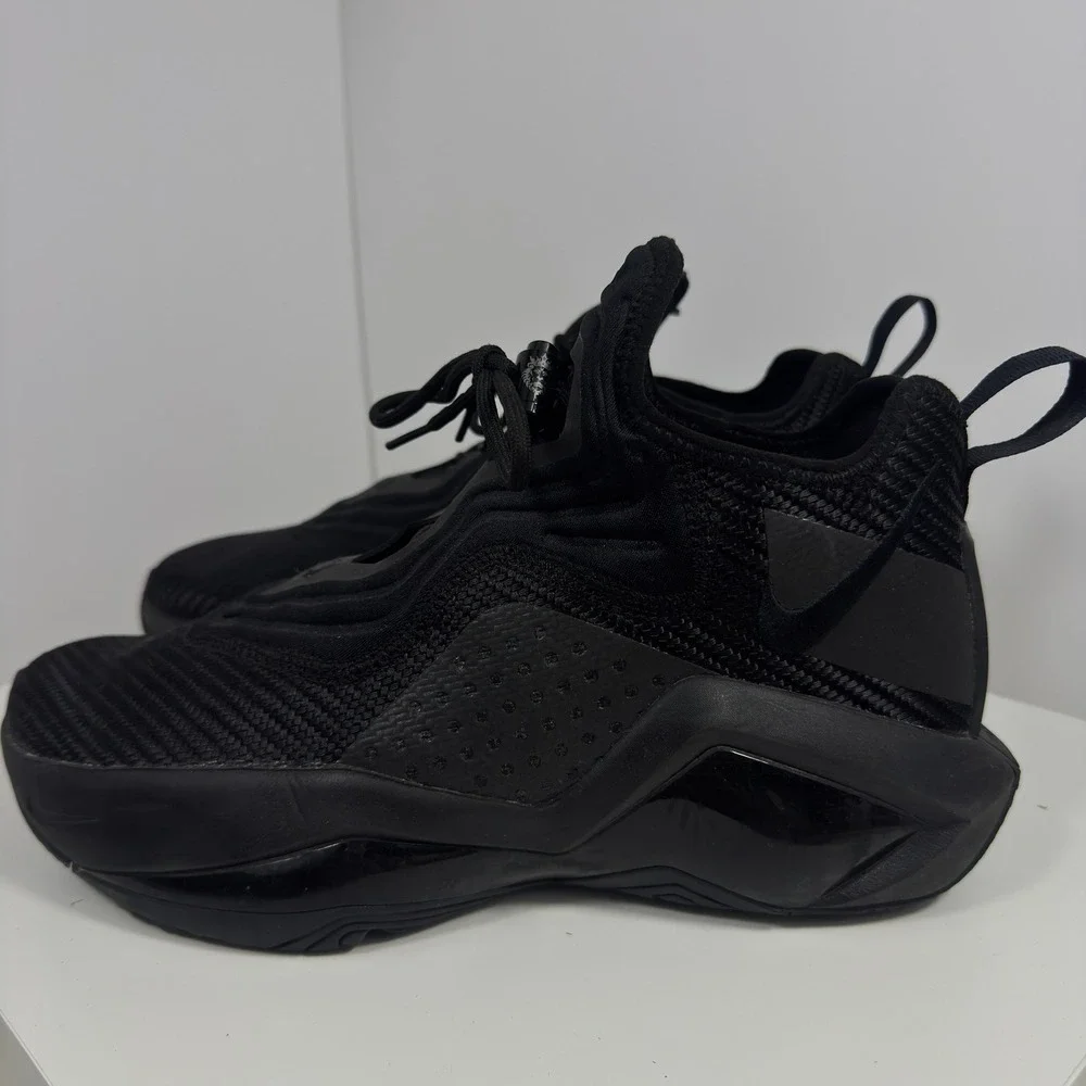 Nike LeBron Soldier 14 Mens Size 8 Triple Black Basketball Shoes CK6024-003
